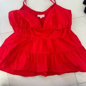 Red strap tank - excellent condition